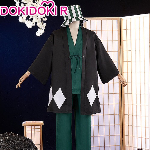 【Size XS-3XL】DokiDoki-R Anime Bleach Cosplay Urahara Kisuke Costume Halloween | S
