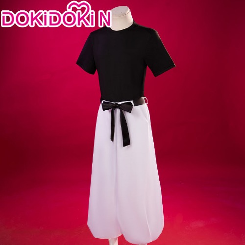【In Stock】【Size XS-3XL】DokiDoki-N Anime Jujutsu Kaisen Cosplay Fushiguro Toji Costume | Black Top & White Pants / S