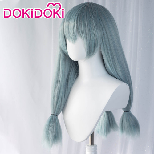 【Ready For Ship】Dokidoki Anime Cosplay Mahitoo Wig Men Halloween Long Blue Gray Wig | Wig Only