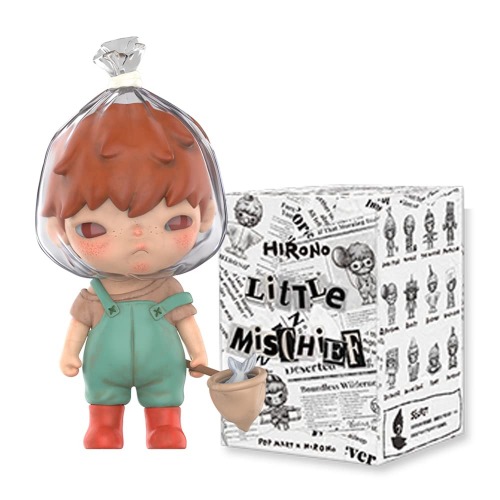 pop mart Hirono Little Mischief Series Exclusive Action Figure Box Toy Popular Collectible Art Toy Cute Figure Creative Gift, for Christmas Birthday Party Holiday