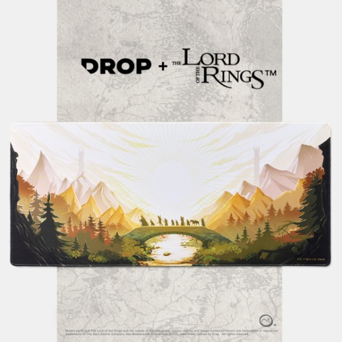 Drop + The Lord of the Rings™ Fellowship Desk Mat