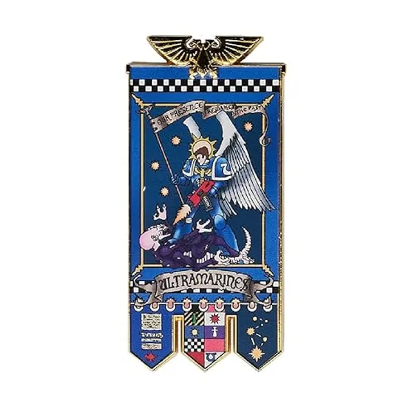 Starforged Space Marines Chapter Banner Collection Kühlschrankmagnet Warhammer 40K-Ultramarines - Ultramarine