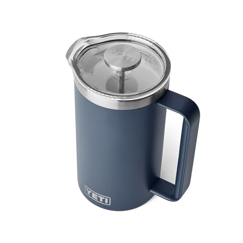 YETI Rambler 34 oz. French Press Coffee Maker, Navy - 34 oz. - Navy