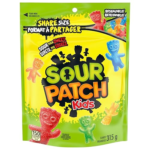 Sour Patch Kids Original Candy, Gummy Candy, Sour then Sweet, Sharing Size, 315 g - Original - 315g (Pack of 1)