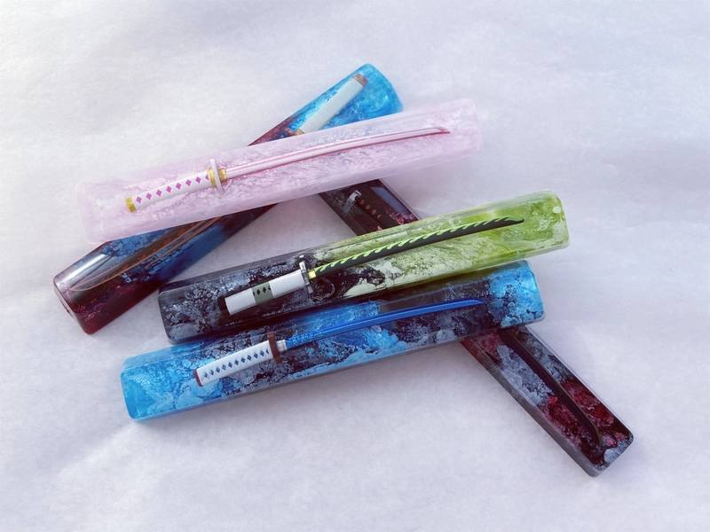 Katana Space Keycap, Japanese Anime, Customized Art, Artisan Resin Art Keycap, Cherry Mx Switch Keycap, 6U, 6.25U, 6.5U, 7U Keycap, OEM, SA.