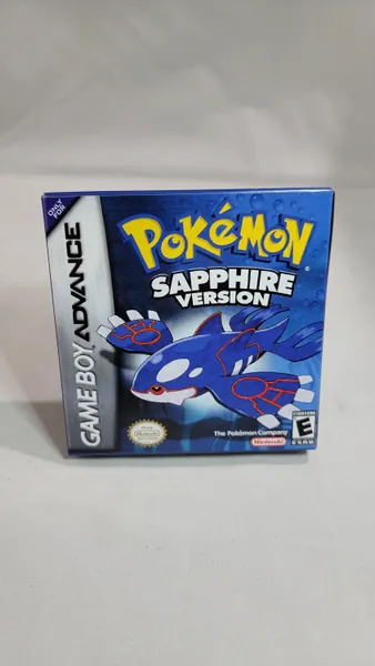 Pokemon Sapphire | NTSC | Gameboy Advance | GBA | En | Reproduction Box and Inner Tray