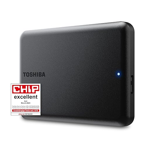 Toshiba Canvio Partner 2TB Portable 2.5’’ External Hard Drive, USB 3.2, Mac & Windows compatible. Xbox, PS4, PS5 (HDTB520EK3AB) - Canvio Partner - 2TB