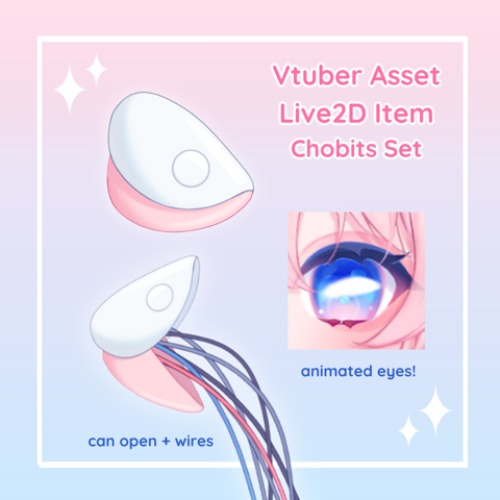 Chobits Ears and Eyes - Live2D Item  - ariru's Ko-fi Shop