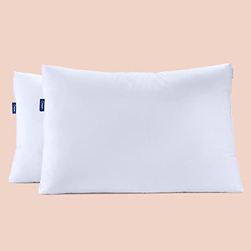 Casper Sleep Down Pillow for Sleeping, Standard, White, Two Pack - White - Standard - Two Pack - Pillow