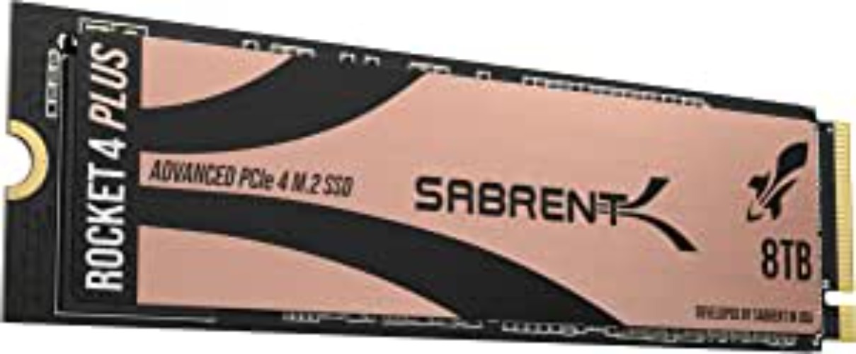 SABRENT 8TB Rocket 4 Plus NVMe 4.0 Gen4 PCIe M.2 Internal SSD Extreme Performance Solid State Drive R/W 7100/6600MB/s (SB-RKT4P-8TB) - SSD ONLY 8TB