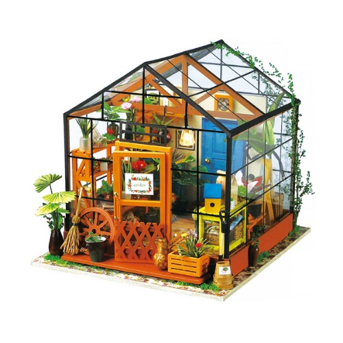 [Only Ship To U.S. ]Rolife Cathy's Flower House DIY Miniature House DG104