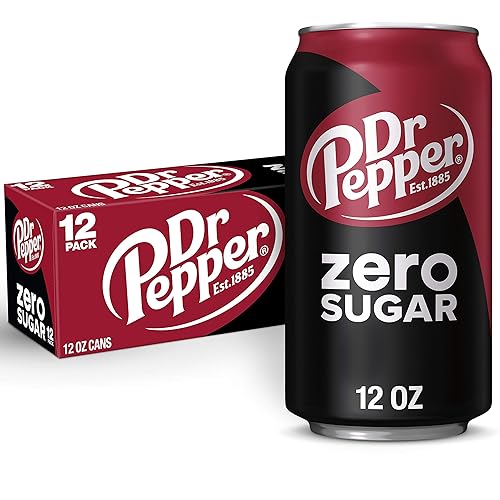 DR PEPPER ZERO SUGAR - 12 OZ, 12 PK - Zero Sugar - 12 Fl Oz (Pack of 12)
