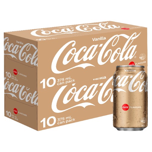 Coca-Cola Vanilla Soft Drink Multipack Cans 20 x 375 mL