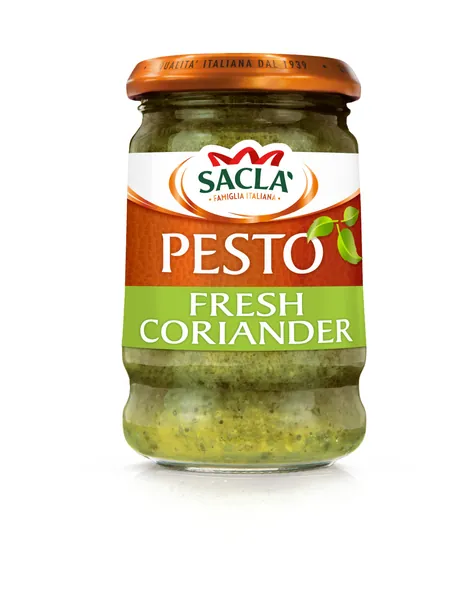 Sacla Italia Coriander Pesto, 190 grams