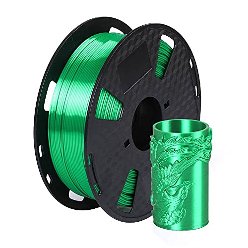 Silk Jade Green PLA Filament 1.75mm 1KG 3D Printer Filament Spool FDM 3D Printing Material CC3D Shine Silky Shiny Metallic PLA Green Metal Glossy PLA Filament - Silk Jade Green