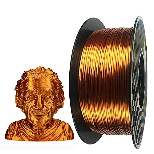 Silk Copper PLA 3D Printer Filament 1.75 mm 1KG 2.2LBS Spool 3D Printing Material Shine Silky Shiny Metallic Metal Red Purple Copper PLA Filament CC3D - Silk Copper
