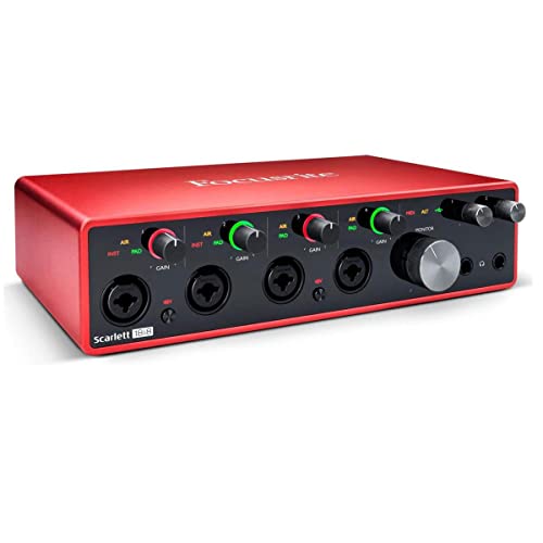 Focusrite Scarlett 18i8 3rd Gen USB Audio Interface for Recording, Producing and Engineering — High-Fidelity, Studio Quality Recording, with Transparent Playback - 18i8 (4 Mic Pres) - Interface
