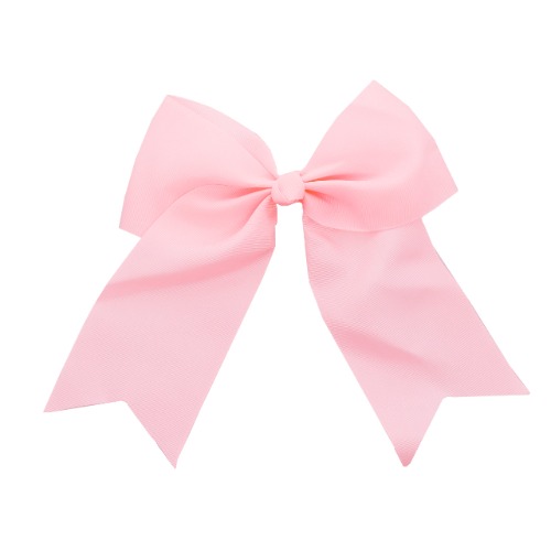 Light Pink Jumbo Bow Clip with Tails - Mint
