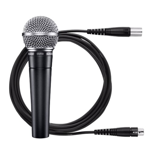 Shure SM58 Dynamic Vocal Microphone - With cable; no switch