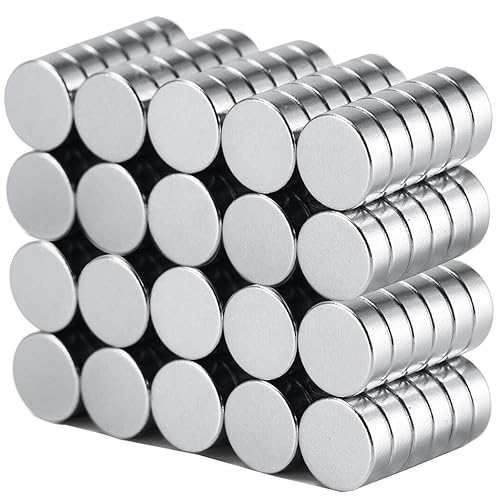 60PCS 6x2mm Round Magnet for Refrigerator Magnets, Offices, Artwork, Craft Whiteboards, Maps, Multi-Functional Durable Small Magnets - 6X2mm-60pcs