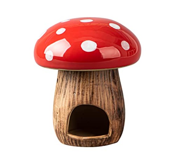 Mushroom Wax Melt Warmer Essential Oil Burner Ceramic Wax Warmer for Wax Melts Red Wax Warmer for Scented Wax Melter Wax Burner Scentsy Wax Warmer