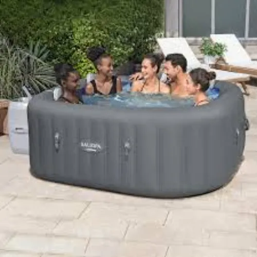 SaluSpa Coronado EnergySense Square Air Jet 4-6 Person Inflatable Spa
