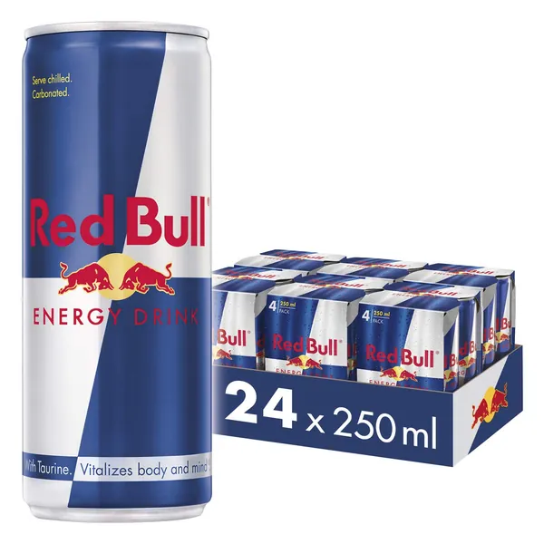 Red Bull Energy Drink, 250 ml, Pack of 4 (Pack of 6)
