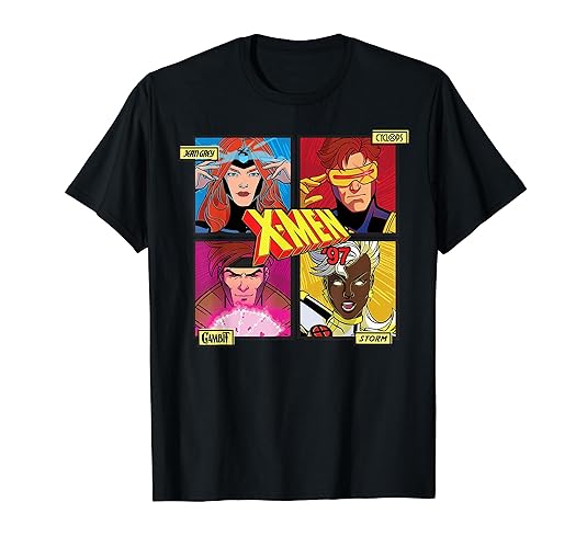 Marvel Studios X-Men ’97 Jean Grey Cyclops Gambit Storm Logo T-Shirt - Youth - Pink - Large