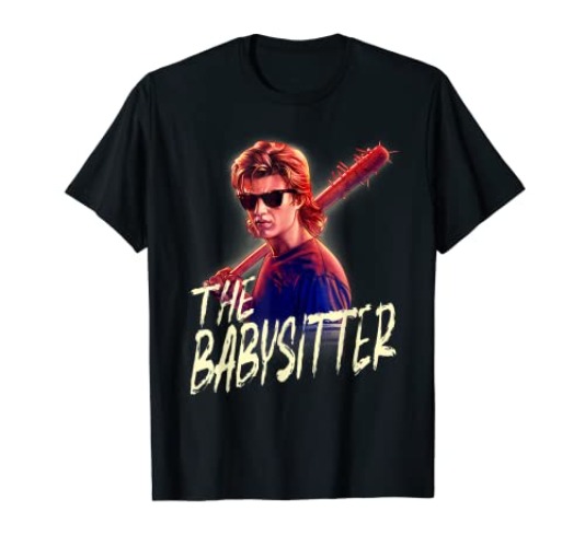 Netflix Stranger Things Steve The Babysitter Portrait T-Shirt - Women - Dark Heather - 3XL