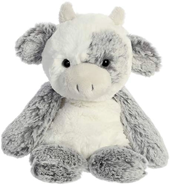 Aurora® Snuggly Sweet & Softer™ Cow Stuffed Animal - Comforting Companion - Imaginative Play - White 9 Inches - Sweet & Softer - 9"