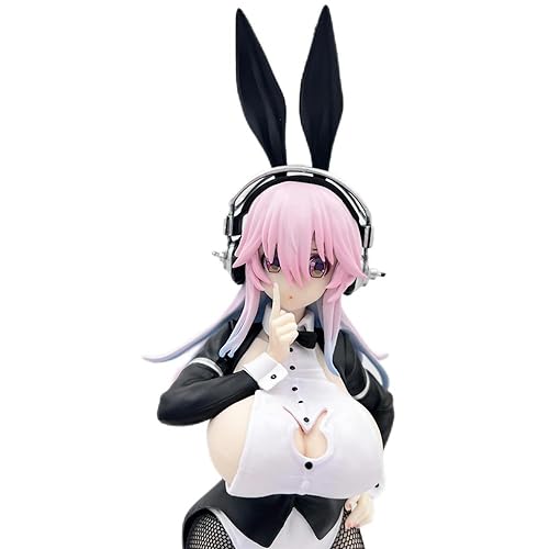 EyLuL 31cm-Häschen Super Sonico Anime Figur mit Geschenk für Anime Liebhaber und Model Dekoration Enthusiasten