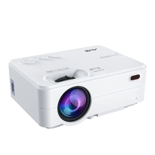 Artlii Enjoy2 Mini Bluetooth Projector, 2.4G WiFi, 1080P Supported, 120 ANSI, 300'' Display, Zoom, Keystone, WiFi Screen Mirroring, Portable Movie Projector Compatible with TV Stick, HDMI, Phone, PC - 