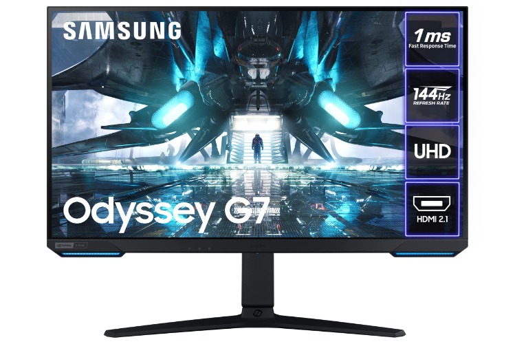 Samsung Odyssey AG700 LS28AG700NUXXU 28 Inch 4K UHD Gaming monitor with HDMI 2.1 - 144 Hz, 1ms, 3840x2160, HDR400, HDMI 2.1, USB Hub, Displayport