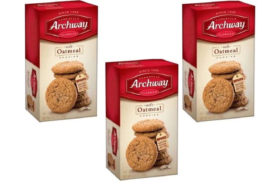 Pack of 3 - Archway Classics Cookies, Soft Oatmeal, 9.5 Oz - 