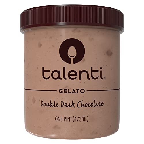 Talenti Gelato For a Delicious Frozen Dessert Double Dark Chocolate Made with Ingredients 1 pint