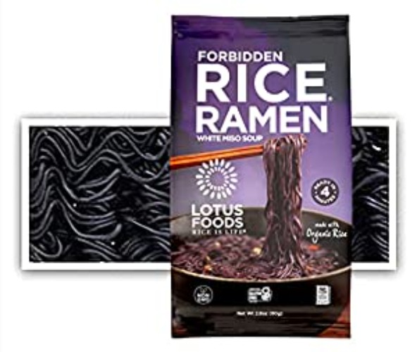 Lotus Foods Gourmet Forbidden Rice Ramen With Miso Soup, Gluten-Free, 2.8 Oz (Pack Of 10) - Forbidden Rice 2.8 Ounce (Pack of 10)