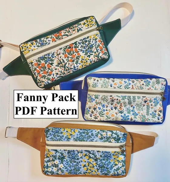 PDF Fanny Pack Pattern - Bumbag Pattern - Sling Bag - Cross Body Bag - Hip Bag Pattern - Waist Bag Pattern