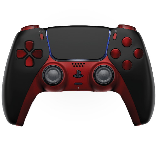 BLACK RED PS5 CUSTOM MODDED CONTROLLER | Default Title