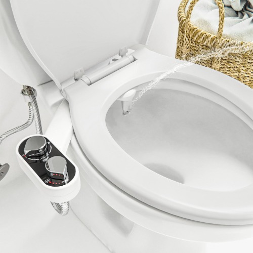 Clear Rear Bidet Attachment for Toilet- The Buttler