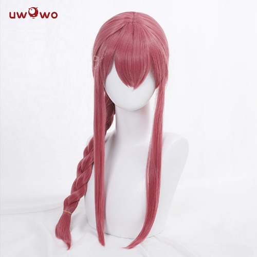 Uwowo Manga Wig Makima Wig Rose Red Hair Cosplay Wig Role Play Halloween Wig