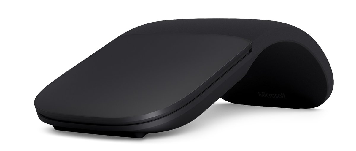 Microsoft Arc Mouse - Black. Sleek,Ergonomic design, Ultra slim and lightweight, Bluetooth Mouse for PC/Laptop,Desktop works with Windows/Mac computers - Black