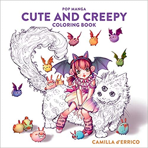 Pop Manga Cute and Creepy Coloring Book - Paperback, Coloring Book