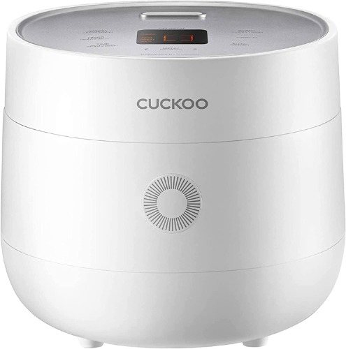 CUCKOO CR-0675F | 6-Cup (Uncooked) Micom Rice Cooker | 13 Menu Options: Quinoa, Oatmeal, Brown Rice & More, Touch-Screen, Nonstick Inner Pot | White - 6 CUP WHITE