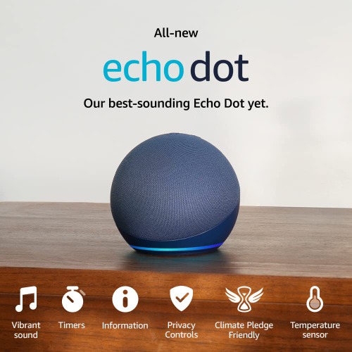 Echo Dot (5th generation, 2022 release) Deep Sea Blue