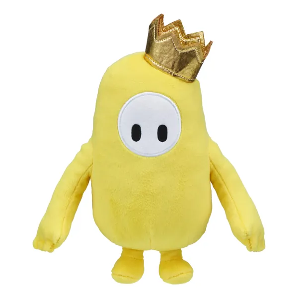 FALL GUYS Moose Toys Original Yellow Bean Skin Official Collectable 8" Cuddly Deluxe Plush Toy from The Ultimate Knockout Video Game – 5 Characters to Collect Series 1g, Multicolor, (62589) - ORIGINAL YELLOW