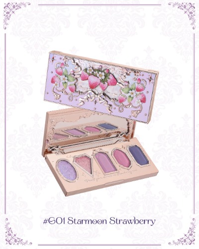 Violet Strawberry Rococo Eyeshadow Palette | G01 Starmoon Strawberry