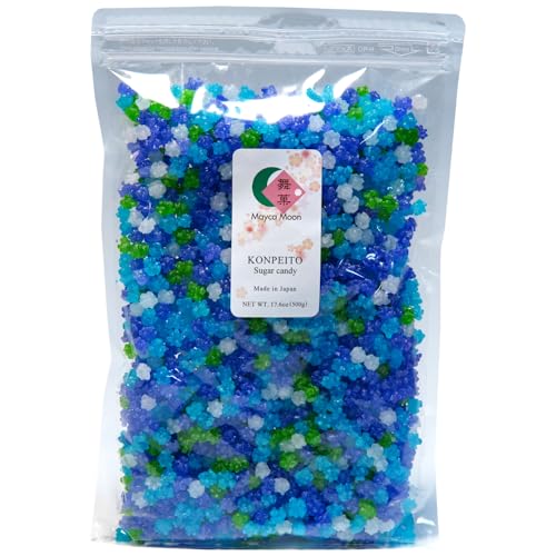 Mayca Moon Konpeito Japanese Tiny Sugar Candy Crystal (Wasurenagusaen Big bag 500g) - Wasurenagusa Big bag 500g