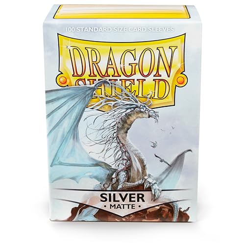 Dragon Shield - Matte Standard Size Sleeves 100Pk - Silver - Single