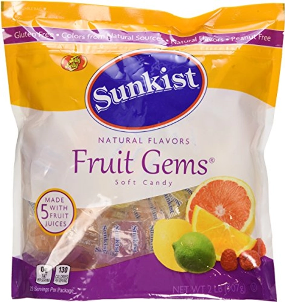 Sunkist® Individually-Wrapped Fruit Gems 32OZ (2 LB) Pouch