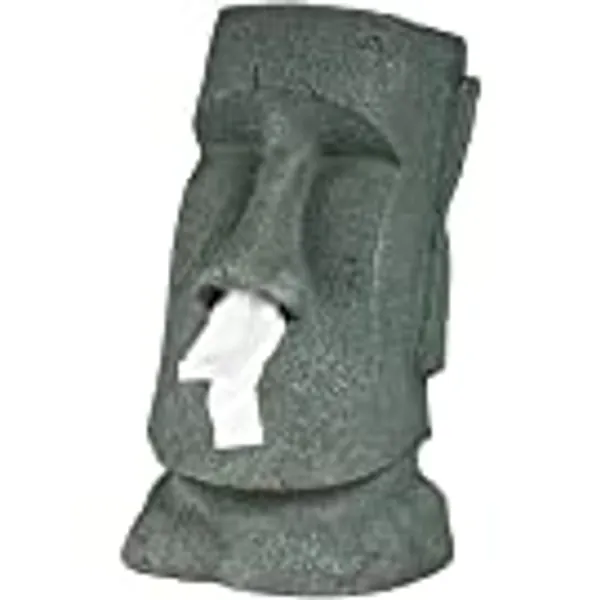 Rotary Hero Moai Carta del Tessuto Dispenser Scatola Tovagliolo Supporto della scatola del tessuto cosmetici - Per cucina bagno camera da letto - Rettangolare - 18x19x31.5 cm